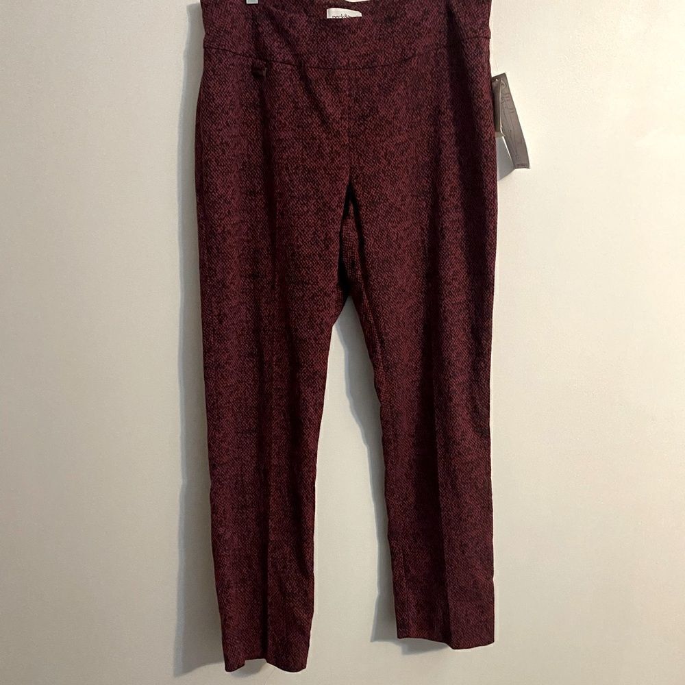 Peck & Peck Ava Black Glamoaratti ankle pants, size 14